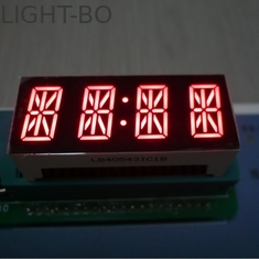 4 손가락 7 세그먼트 계기판을 위한 영숫자 발광 다이오드 표시 밝은 빨강