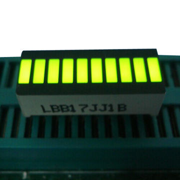황색 10 LED 표시등 막대는, 큰 10 세그먼트 전시 25.4 x 10.1 x 7.9mm를 지도했습니다