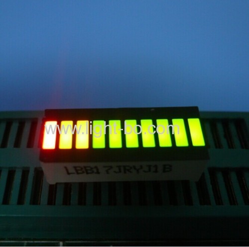 계기판을 위한 빨강 10 세그먼트 LED 표시등 막대 Gradh 최고 밝은 녹색/배열