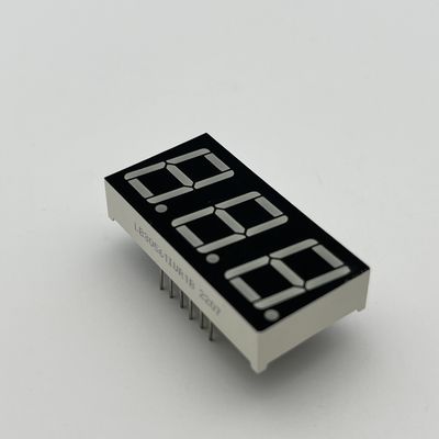 좋은 가격 일반 카토드 초 밝은 빨간색 표면 LED 디스플레이 7 세그먼트 3자리 14.2mm 온도 컨트롤러 온라인으로