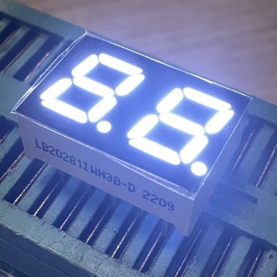 좋은 가격 2 Digit 7mm 7 Segment LED Display Common Anode White for Home Appliances 온라인으로