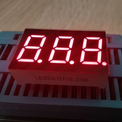 좋은 가격 초고휘도 빨간색 0.36인치 (9.2mm) 3자리 7세그먼트 공통 애노드 LED 디스플레이 (온도/습도 표시용) 온라인으로
