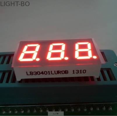 좋은 가격 계기판 지시자를 위한 3배 손가락 7 세그먼트 LED 디지털 표시 장치 0.40 인치 온라인으로
