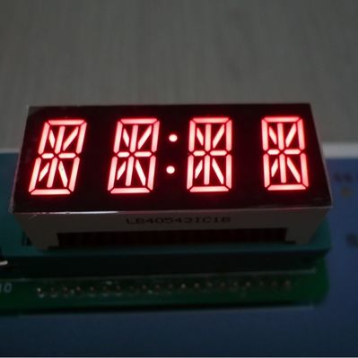 좋은 가격 4자리 알파노메리컬 7 세그먼트 LED 디스플레이 밝은 빨간색 14 세그먼트 기기판 온라인