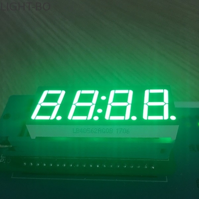 산업 타이머를 위한 순수한 녹색 LED 시계 전시 4 손가락 7 세그먼트