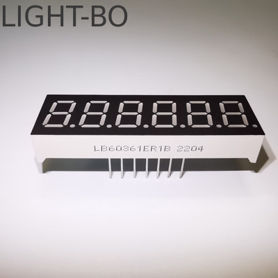 플라스틱 보디 슈퍼 밝은 빨간색 14 세그먼트 LED 디스플레이 14.2mm 문자 높이