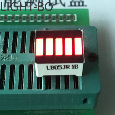 빨간색 안오드 5 세그먼트 LED 빛 바 세그먼트 배터리 LED 디스플레이