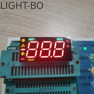 다채색 사용자 지정 3자리 7 세그먼트 LED 디스플레이 일반 카थो드 단일 행 핀