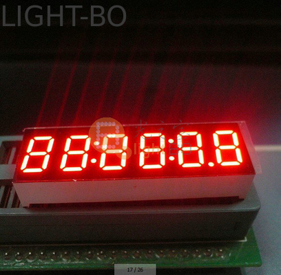 좋은 가격 6자리 크기의 LED 시계 디스플레이, 파장 515-525nm 및 전기 전원 온라인으로