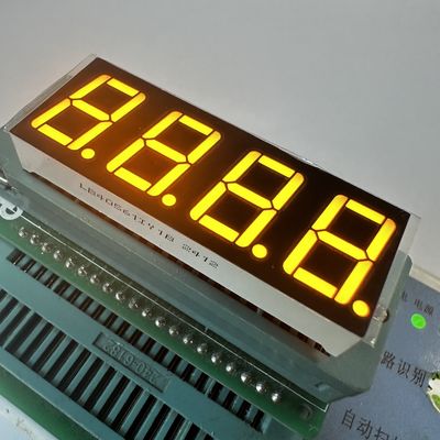 앰버 4자리 14.2mm 7 세그먼트 LED 디스플레이 공통 애노드 (온도 제어용)
