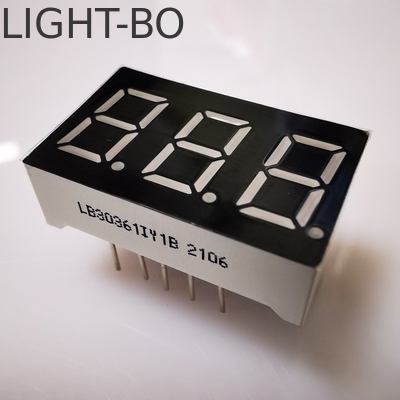 좋은 가격 LED 디스플레이 슈퍼 밝은 앰버 7 세그먼트 3자리 9.2mm 패널 미터용 일반 카토드 온라인으로