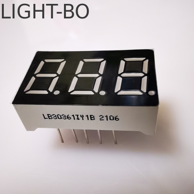 좋은 가격 7 세그먼트 3자리 9.2mm LED 디스플레이 패널 미터용 슈퍼 밝은 앰버 일반 카토드 온라인으로