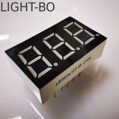 좋은 가격 슈퍼 밝은 앰버 7 세그먼트 3자리 9.2mm LED 디스플레이 패널 미터의 공통 카토드 온라인으로