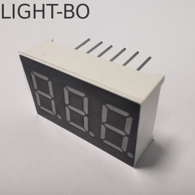 좋은 가격 패널 미터용 일반 안오드 슈퍼 밝은 앰버 7 세그먼트 3자리 9.2mm LED 디스플레이 온라인으로
