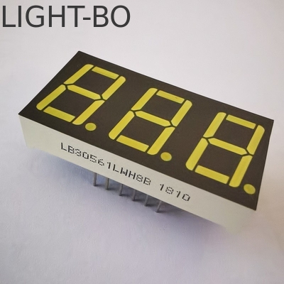 좋은 가격 LED 디스플레이 초 밝고 흰색 회색 표면 7 세그먼트 3자리 14.2mm 온도 조절기용 일반 카토드 온라인으로