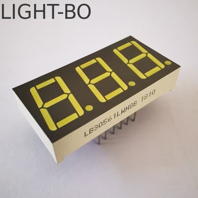 일반 카토드 LED 디스플레이 온도 조절기용 초 밝은 흰색 회색 표면 7 세그먼트 3자리 14.2mm