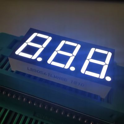 일반 안오드 초 밝은 흰색 회색 표면 7 세그먼트 3자리 14.2mm LED 디스플레이 온도 조절기