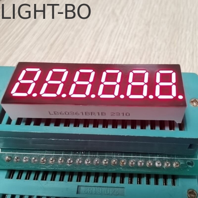 좋은 가격 슈퍼 밝은 빨간색 7 세그먼트 LED 디스플레이 6자리 0.36인치 일반 애노드 온라인으로