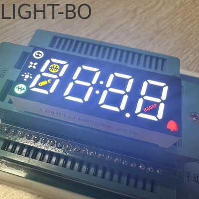 냉장고 컨트롤 패널의 다채로운 4자리 7 세그먼트 LED 디스플레이 공통 안오드