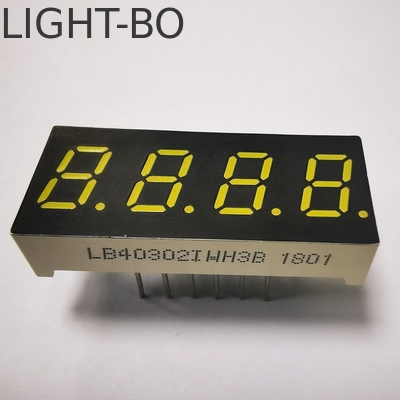4자리 7 세그먼트 LED 디스플레이 일반 카토드 울트라 화이트 7.62mm 온도 표시기