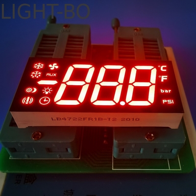 좋은 가격 냉각 제어 패널을 위한 초 밝은 빨간색 일반 카थो드 3자리 7개 세그먼트 LED 디스플레이 온라인으로