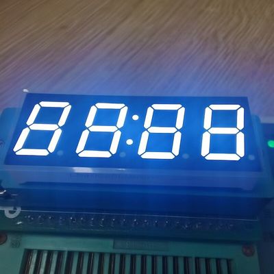 4자리 14.2mm 오렌지 7 세그먼트 FND 디스플레이 온도 조절용 공통 안도