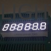 화이트 7 세그먼트 LED 디스플레이 6자리 9.2mm 디지털 카운트다운 타이머를 위한 일반 카토드