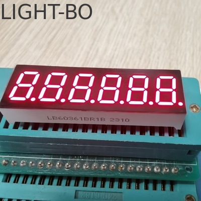 좋은 가격 디지털 카운트다운 타이머를 위한 높은 밝은 빨간색 7 세그먼트 LED 디스플레이 6자리 9.2mm 일반 캐서드 온라인으로