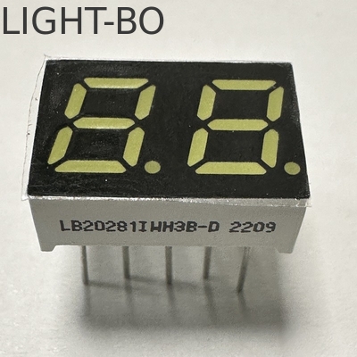 2자리 7mm 7 세그먼트 LED 디스플레이 가전용 가전용품용 슈퍼 밝은 흰색 공통 안도