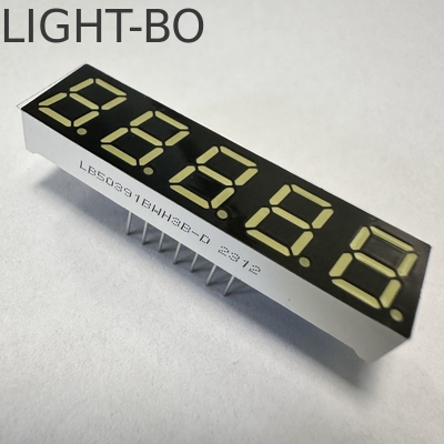 울트라 화이트 7 세그먼트 LED 디스플레이 5자리 0.39인치 디지털 지표용 공통 안도