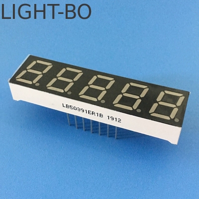 슈퍼 밝은 빨간색 7 세그먼트 LED 디스플레이 0.39인치 5자리 디지털 주파수 변환기에 대한 공통 안도