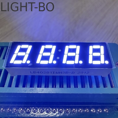 화이트 LED 디스플레이 7mm 4자리 7 세그먼트 멀티미터 패널 공통 안도