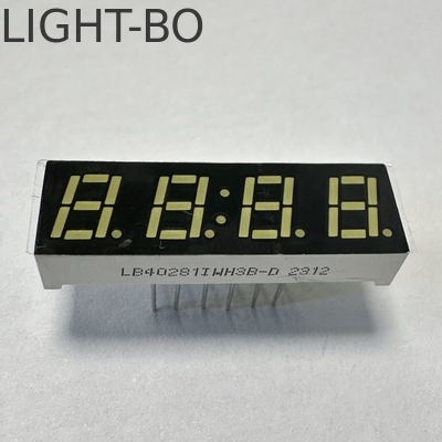 LED 디스플레이 7mm Ulrta 밝은 흰색 4자리 7 세그먼트 멀티미터 패널의 공통 카토드