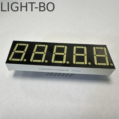 좋은 가격 0.56인치 5자리 초 밝고 흰색 7개 세그먼트 LED 디스플레이 프로세스 제어용 공동 카토드 온라인으로