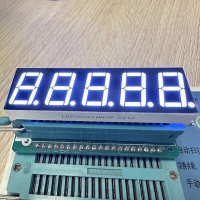 프로세스 제어용 공통 안도와 함께 초 밝고 흰색 0.56-인치 5자리 7 세그먼트 LED 디스플레이
