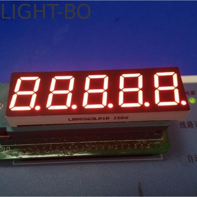 좋은 가격 슈퍼 밝은 빨간색 14.2mm 5자리 7 세그먼트 LED 디스플레이 일반 카थो드 온라인으로