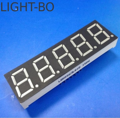 일반 안오드 슈퍼 밝은 빨간색 14.2mm 5자리 7 세그먼트 LED 디스플레이