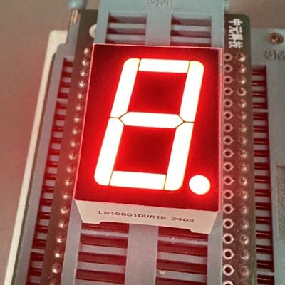극 밝은 빨간색 단자리 0.8 인치 7 세그먼트 LED 디스플레이 디지털 표시기용 일반 카토드