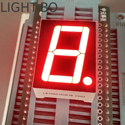 극 밝은 빨간색 단자리 0.8인치 7 세그먼트 LED 디스플레이 디지털 표시기용 공동 카토드