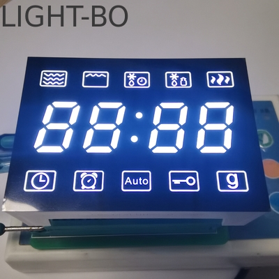 일반 안오드 마이크로 웨이브 7 세그먼트 LED 디스플레이 4자리 초 밝은 흰색