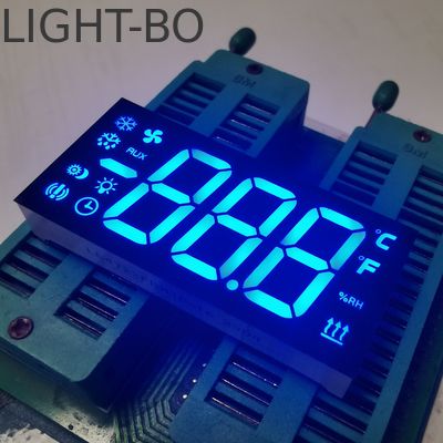 사용자 정의 초 파란색 3자리 7 세그먼트 LED 디스플레이 냉장고 컨트롤러의 공통 카토드