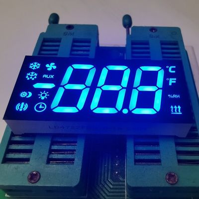 좋은 가격 냉장 제어판용 초고휘도 파란색 0.67인치 3자리 7세그먼트 LED 디스플레이 온라인