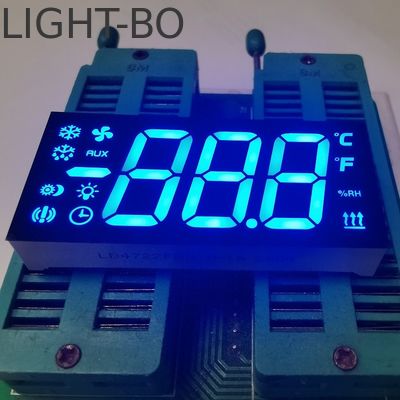 냉장고 컨트롤러에 대한 사용자 지정 3자리 7 세그먼트 LED 디스플레이 초 파란색 공통 안도