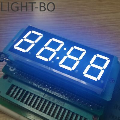 4자리 7세그먼트 LED 시계 디스플레이 일반 안오드 화이트 14.2mm 디지털 타이머