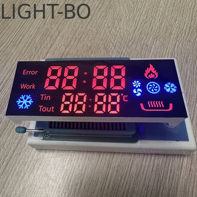 가스 코커 컨트롤러에 맞춤형 초붉은/푸른 7 세그먼트 LED 디스플레이