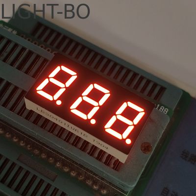 좋은 가격 맞춤형 초 밝은 빨간색 7 세그먼트 LED 디스플레이 3자리 공통 카토드 온라인으로