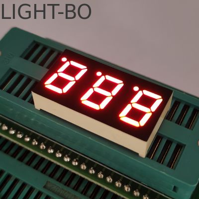 0.4in CA 3자리 7초 LED, 온도 표시기에 대한 초 밝게 붉은 표시기