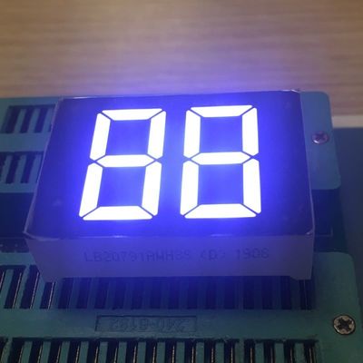 디지털 온수기를 위한 일반적인 양극 20mm 2 자리 7 세그먼트 매우 밝은 백색 LED 디스플레이
