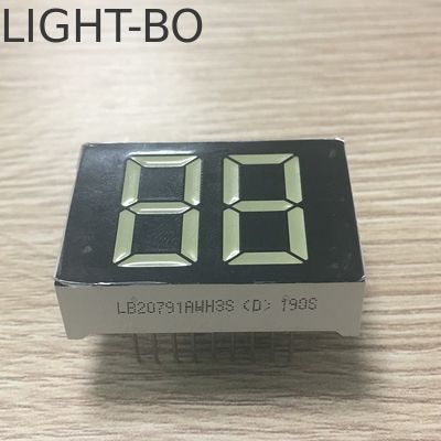 좋은 가격 초 밝은 빨간색 일반 아노드 20mm 흰색 2자리 7 세그먼트 LED 디스플레이 온라인으로