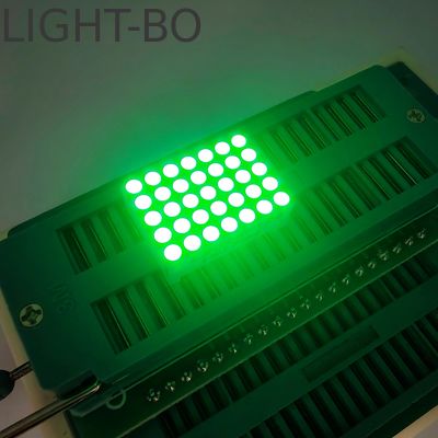 좋은 가격 1.9mm 공통 캐소드 도트 매트릭스 순수 녹색 LED 디스플레이 온라인으로